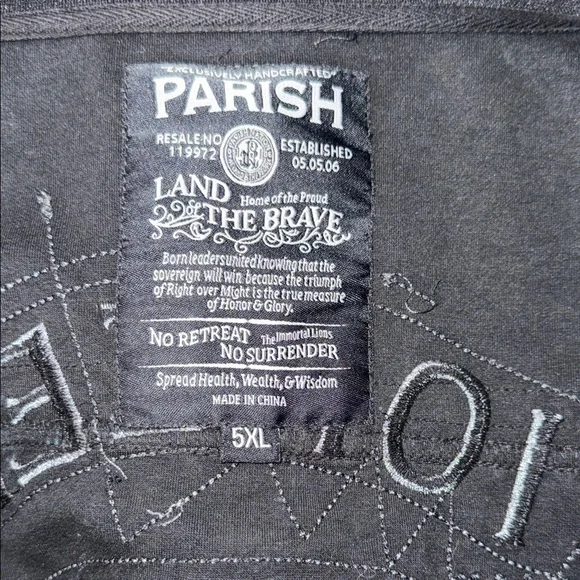 Parish Nation Men's Black Motorcycle Jacket - Picture 6 of 6